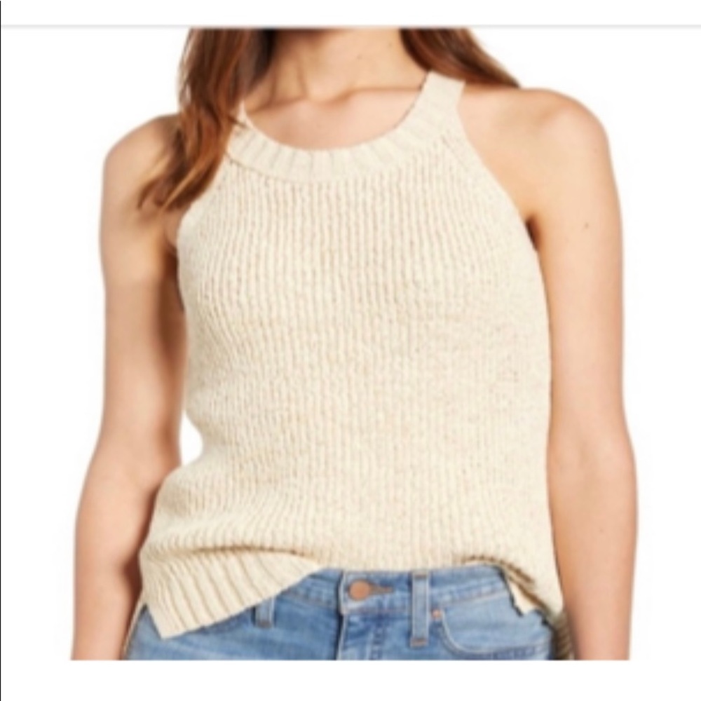 J.CREW Point Sur knit sweater tank